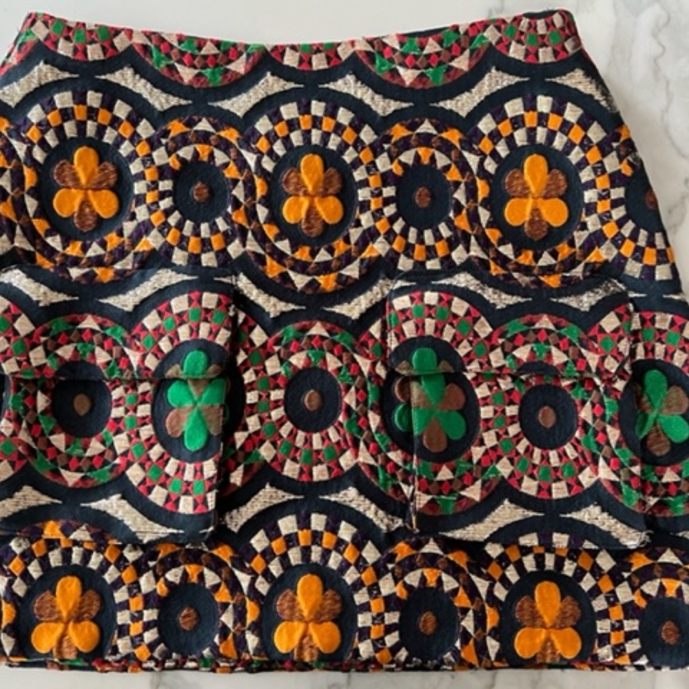 Cynthia Rowley Skirt Size 2 Multi-color embroidery